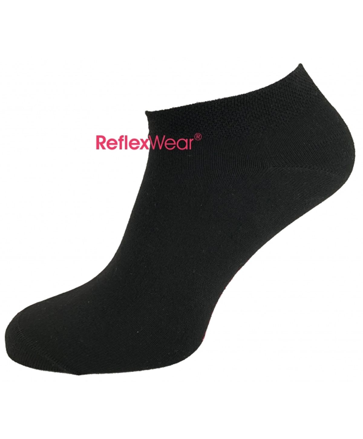 ReflexWear ® Comfort & Diabetes "Low Cut" tynde ankelstrømper i sort. Unisex