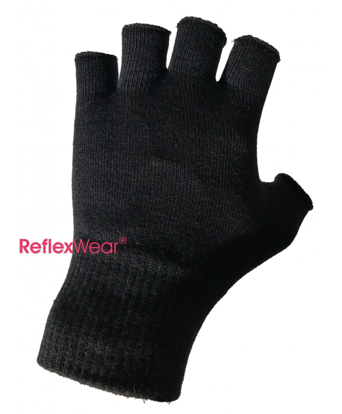 ReflexWear ® Tynde Handsker uden fingre i sort. Unisex