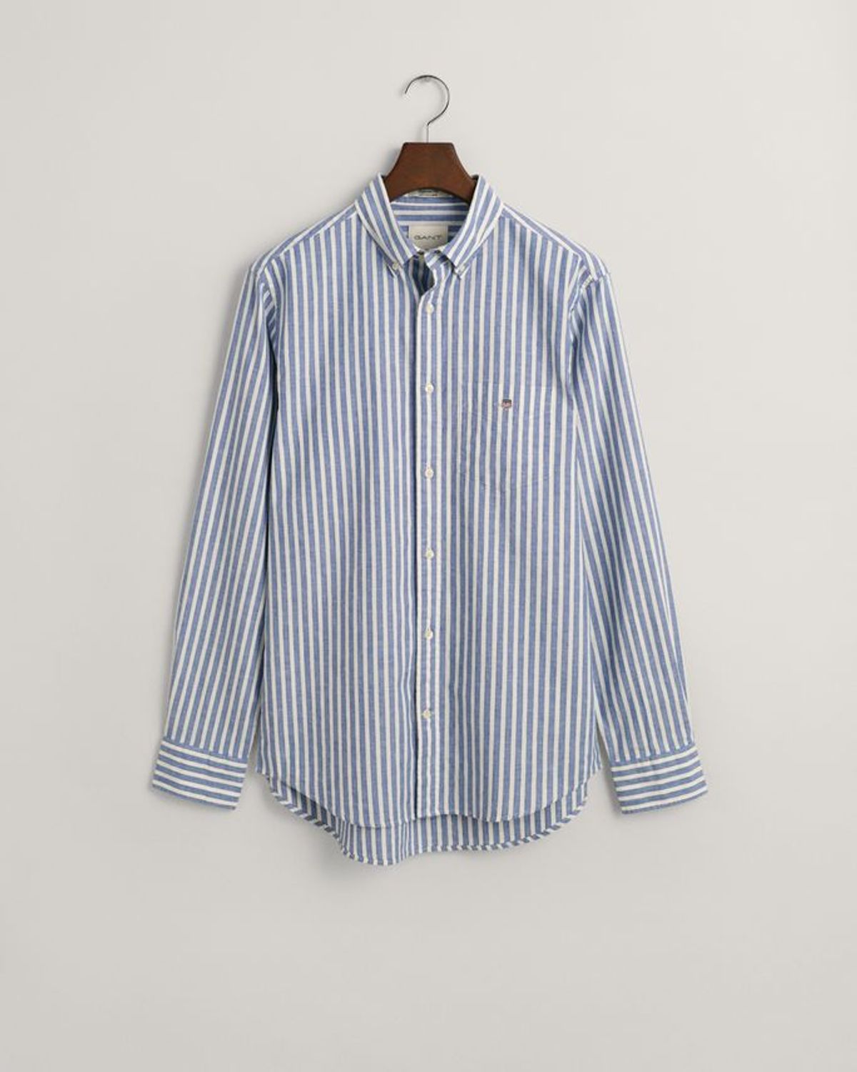 REG COTTON LINEN STRIPE SHIRT