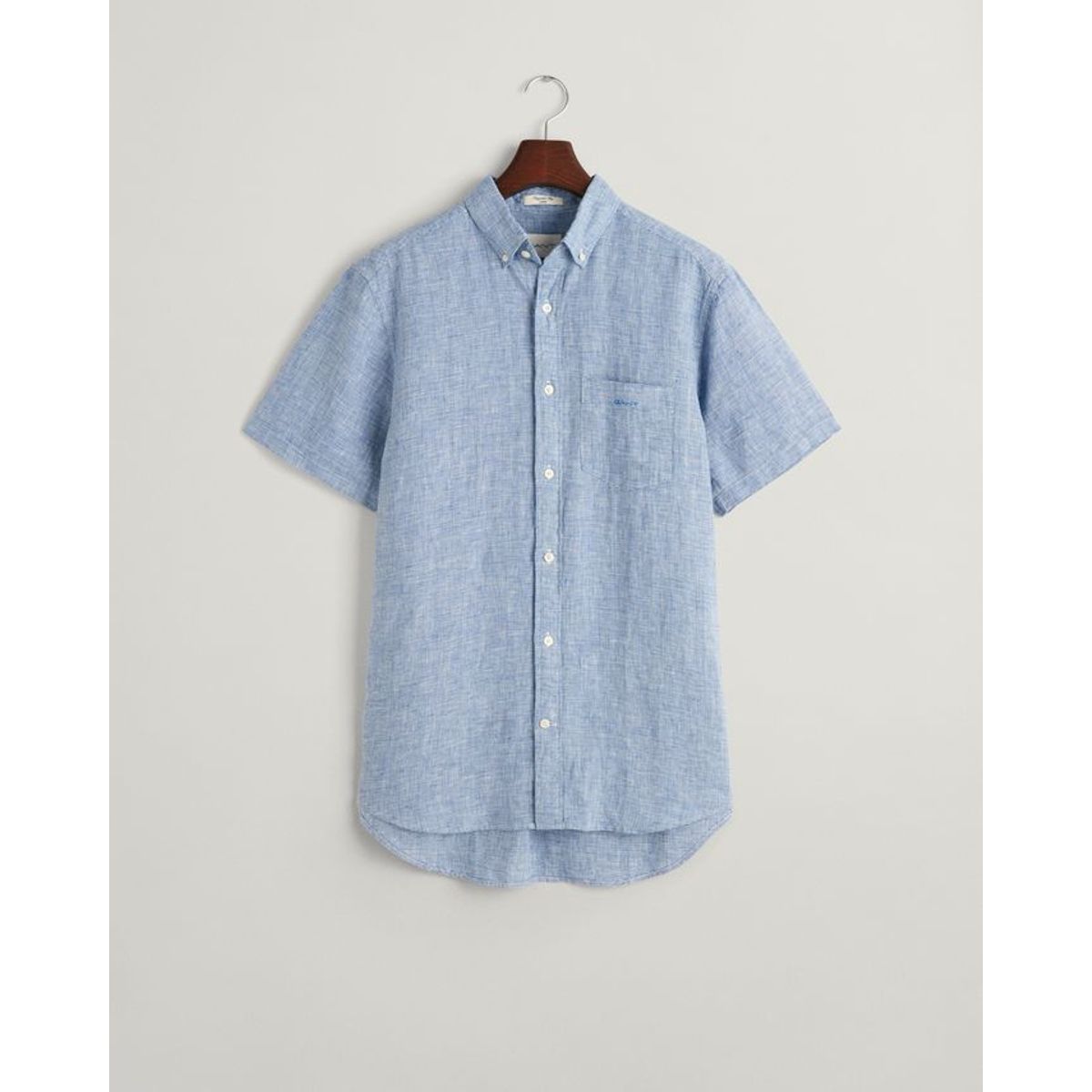 REG LINEN HOUNDSTOOTH SS SHIRT