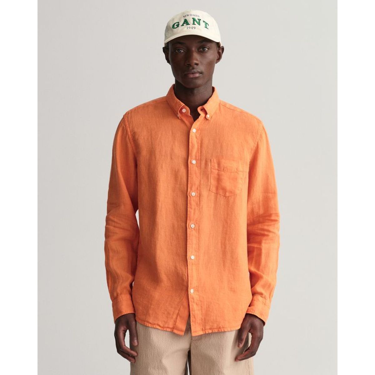 REG UT GMNT DYED LINEN SHIRT