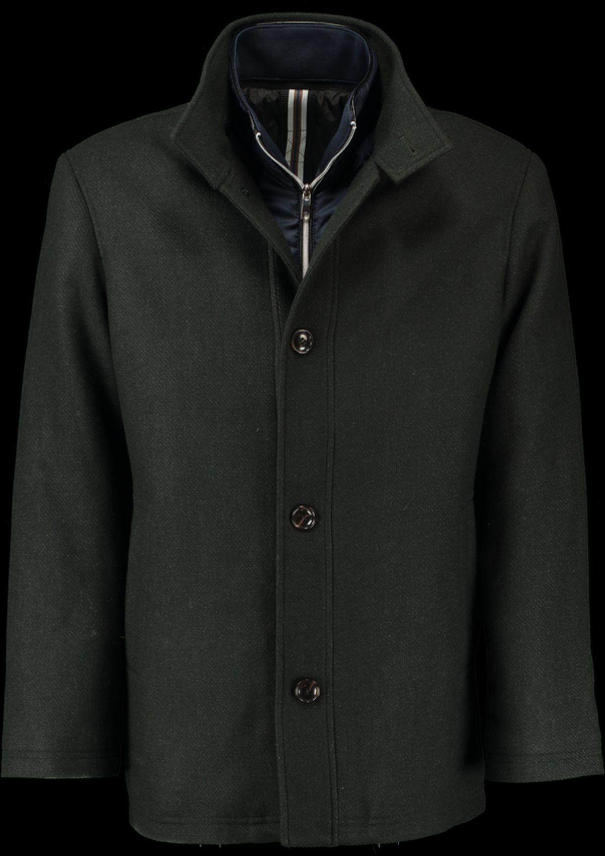 Regular fit wool jacket