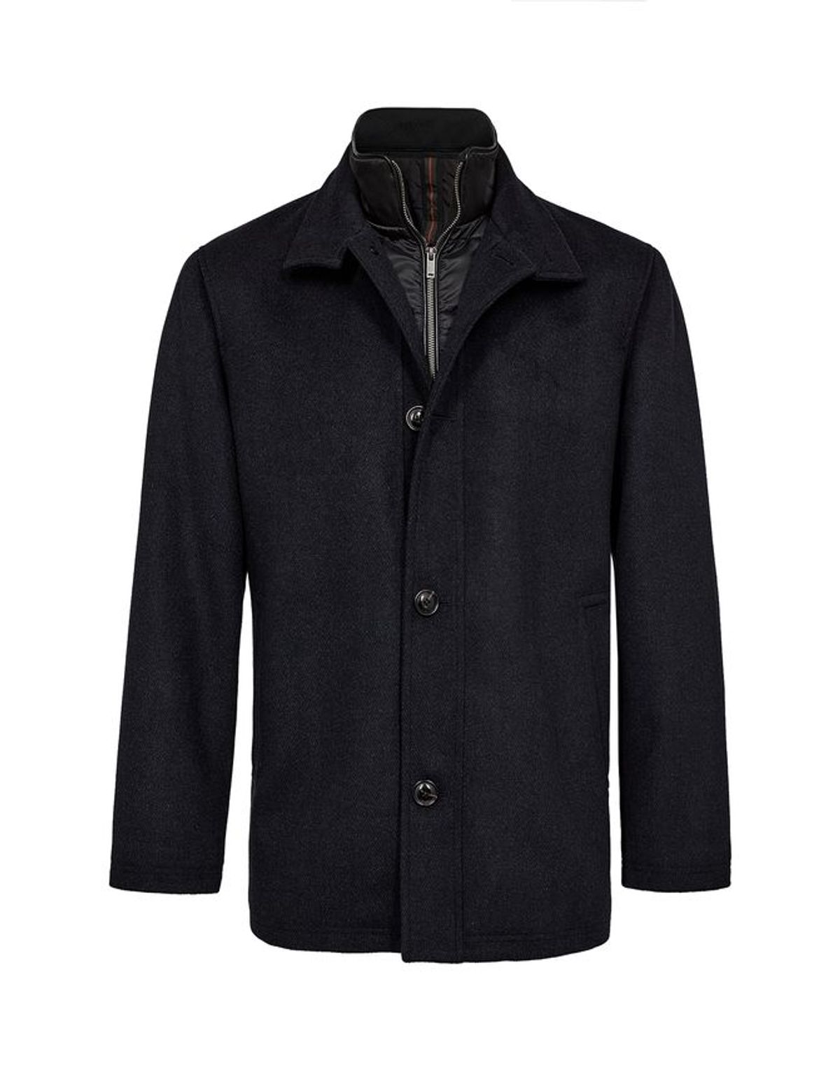 Regular fit wool jacket