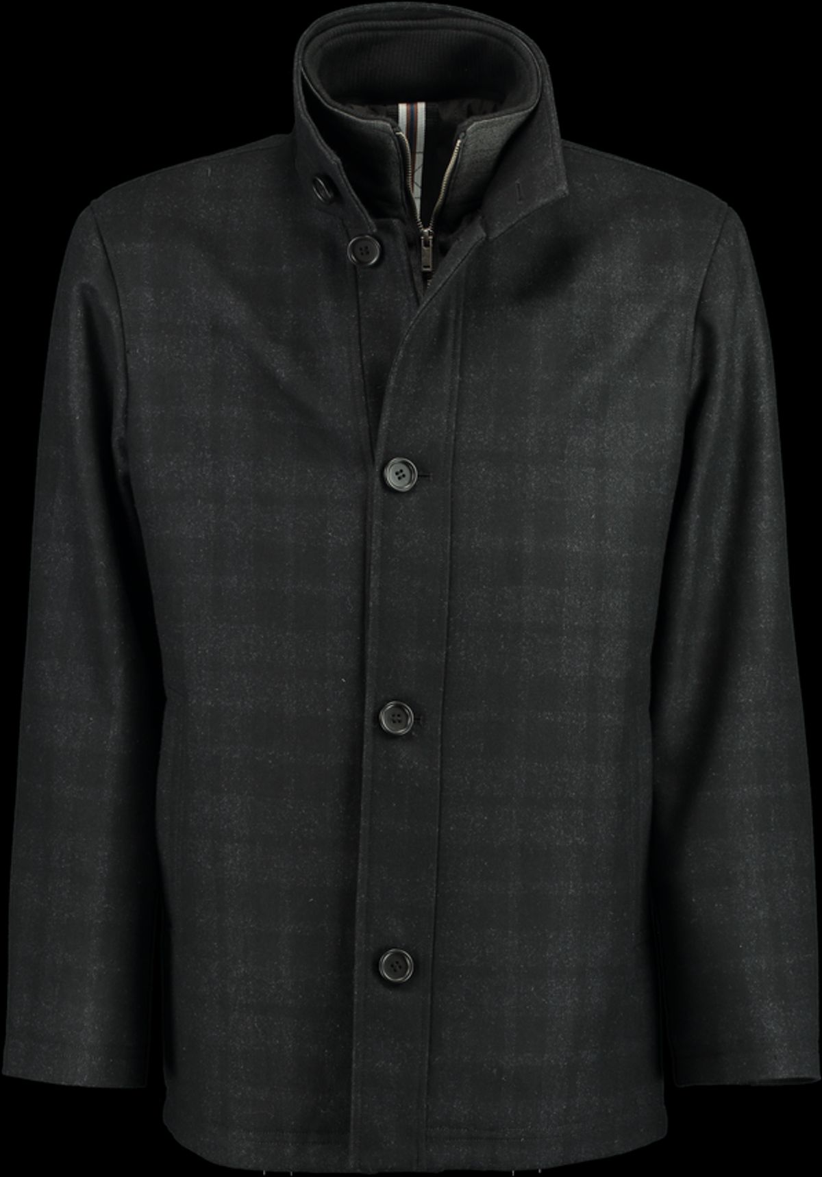 Regular fit wool jacket