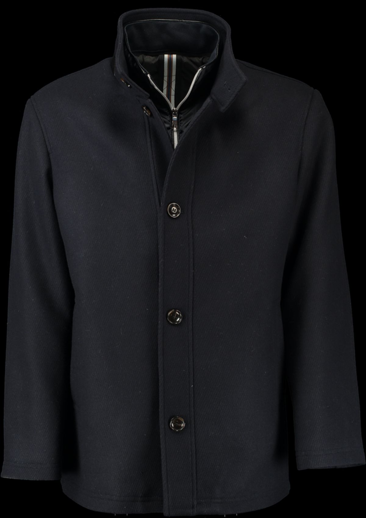 Regular fit wool jacket