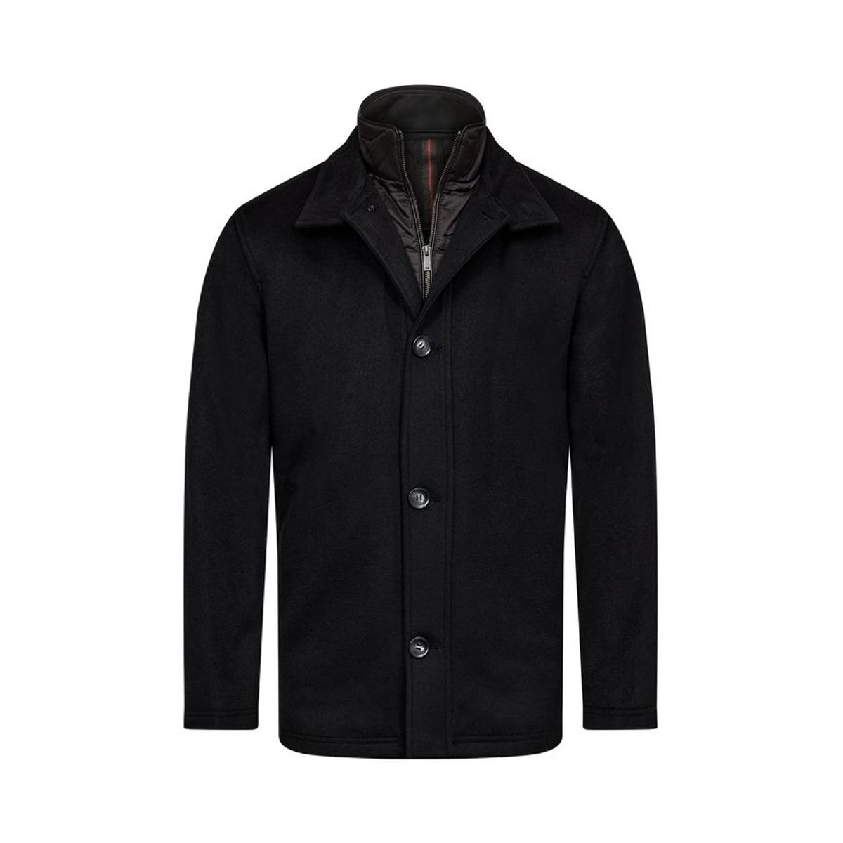 Regular fit wool jacket