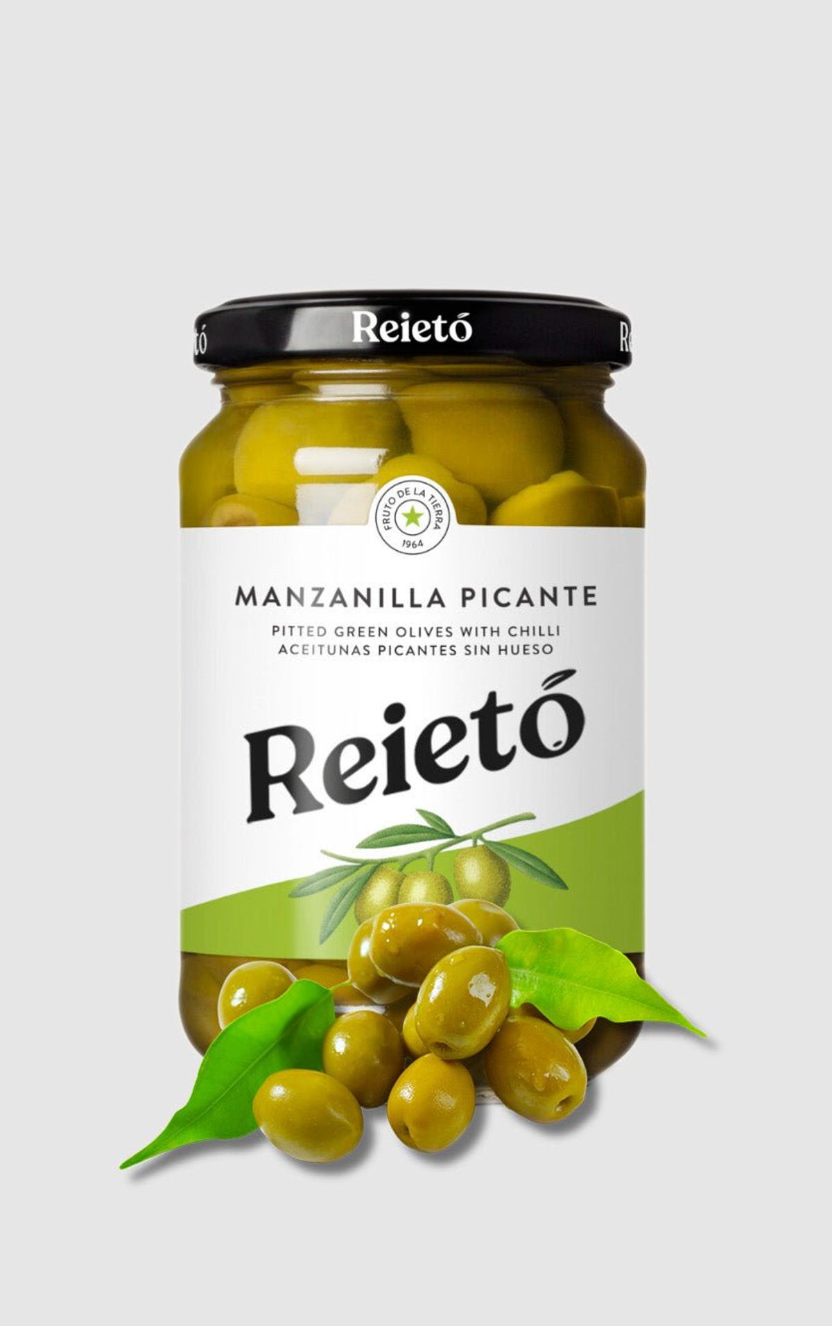 Reietó Manzanilla Picante Oliven 350g (150g Drænet Vægt)