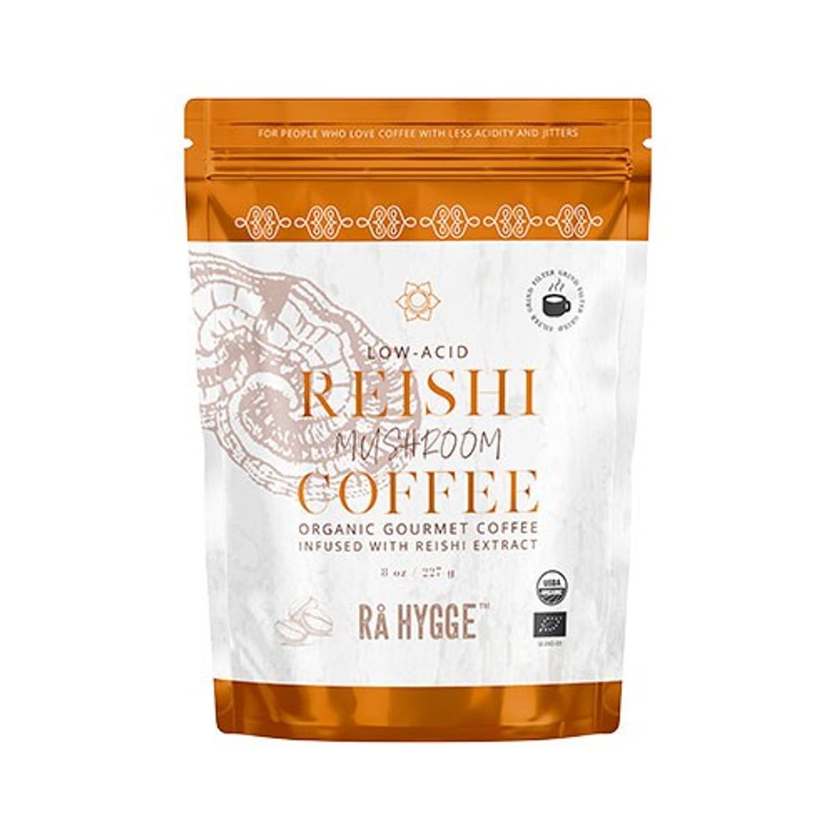 Reishi svampekaffe - filtermalet Økologisk - 227 gram