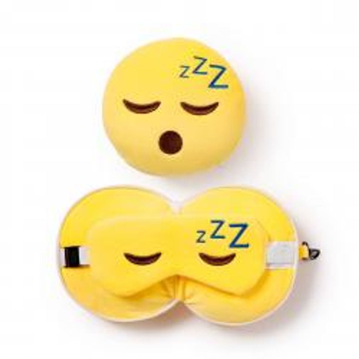 Relaxeazzz Snoozie the Sleeping Head Plush Travel Pillow & Eye Mask - Nakkepude