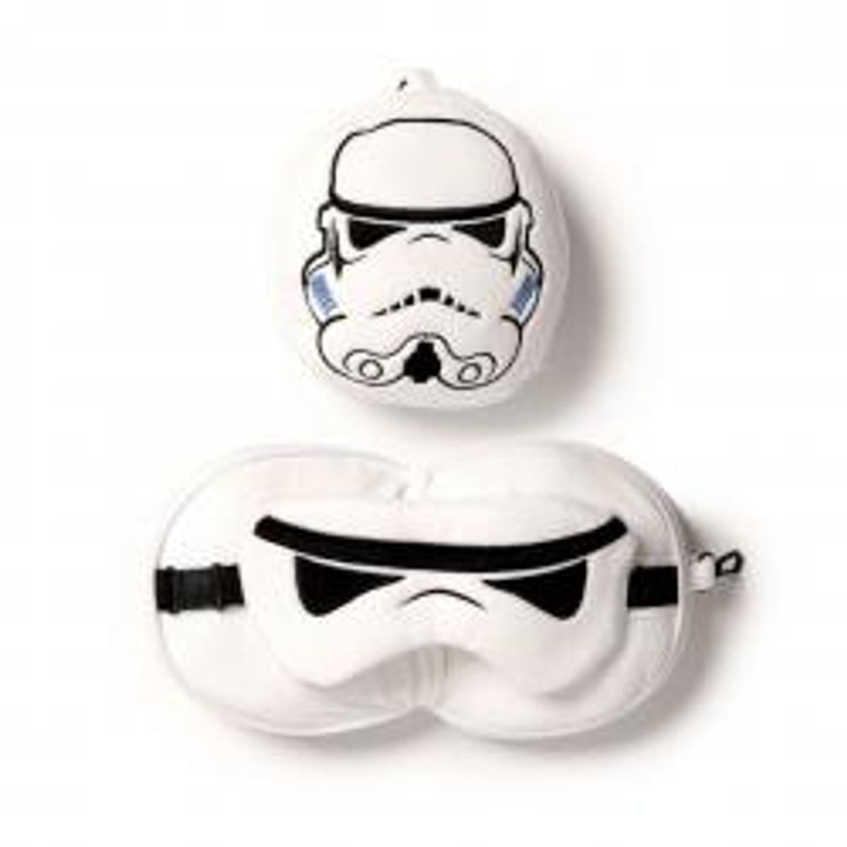 Relaxeazzz The Original Stormtrooper Shaped Plush Travel Pillow & Eye Mask - Nakkepude