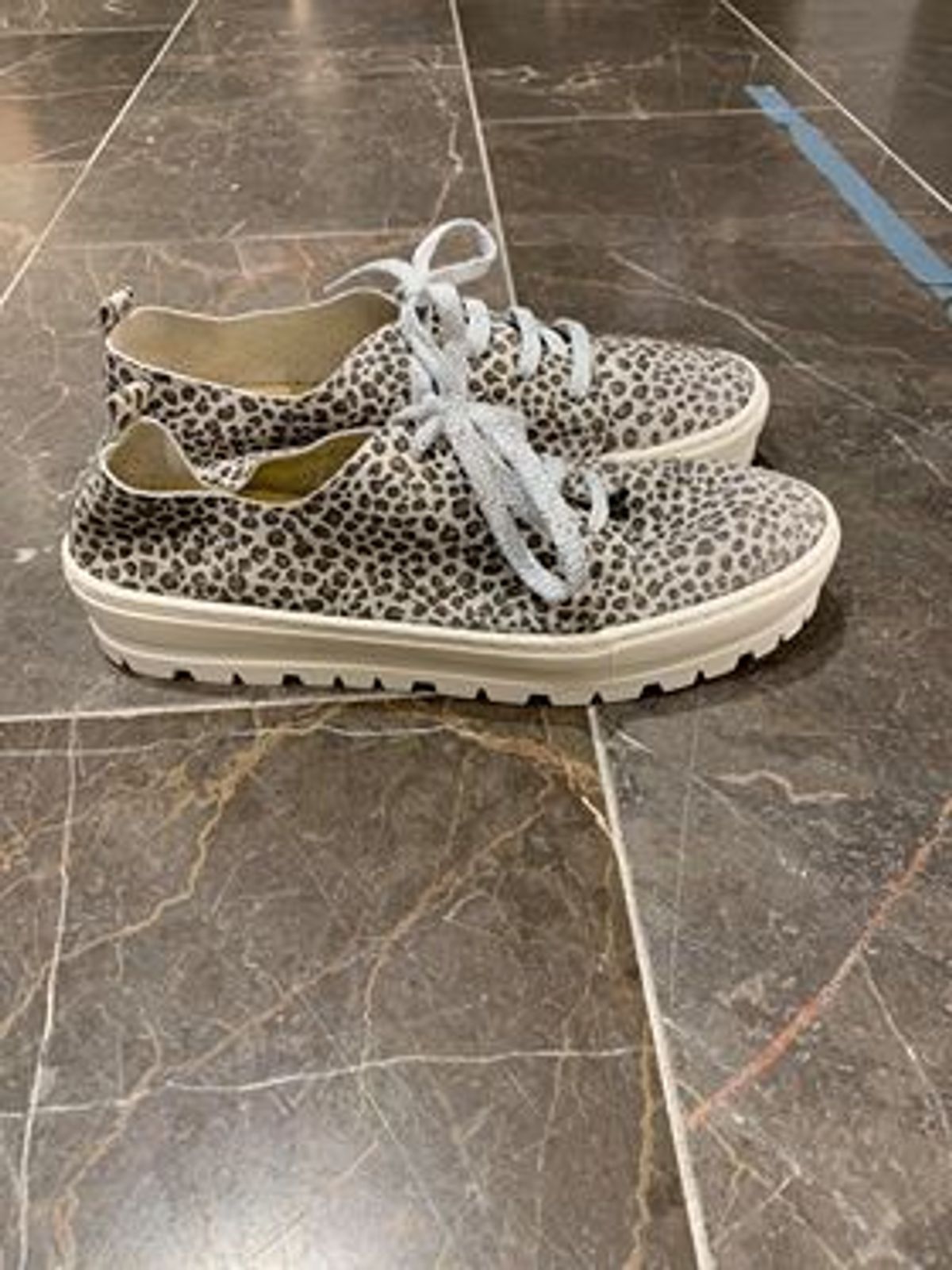 Relaxshoe, Sko med kraftig sål - Grå Leopard - 40