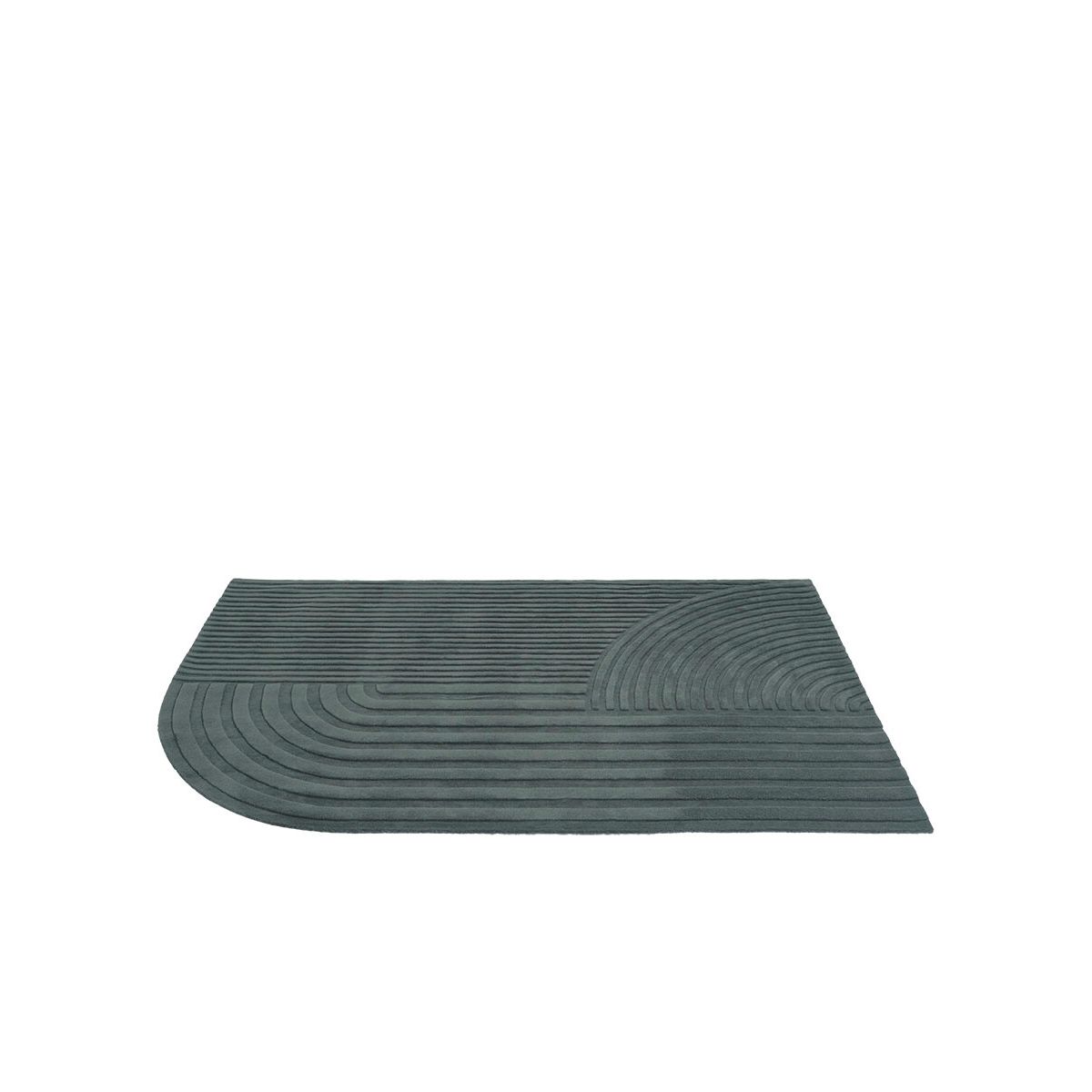 Relevo Rug, 200 x 300 cm fra Muuto (Dark green)