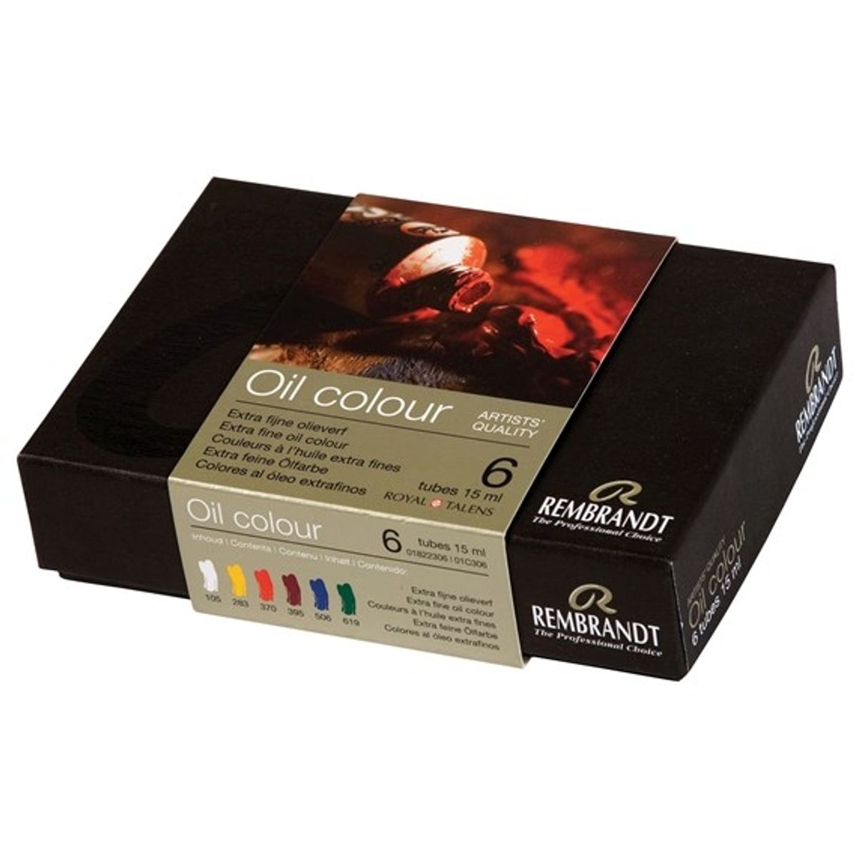 Rembrandt Oil Colour 6 tuber 15ml