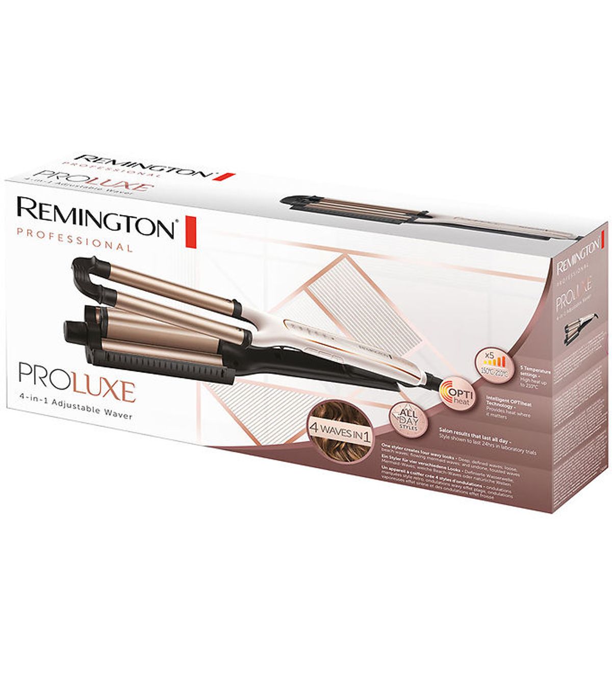 Remington Bølgejern - PROLuxe 4-in-1 - CI91AW