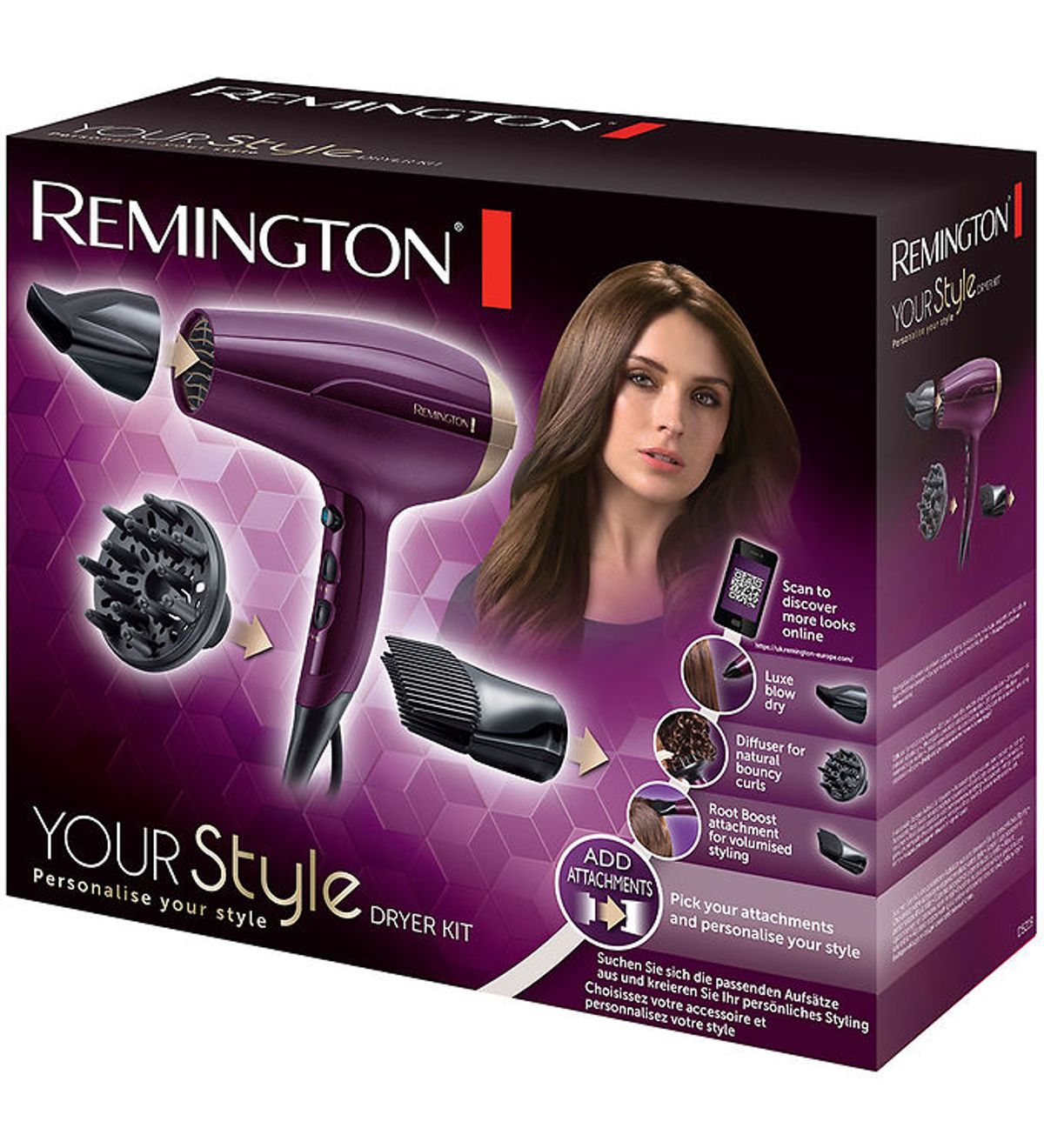 Remington Hårtørrer - Your Style Dryer Kit - D5219