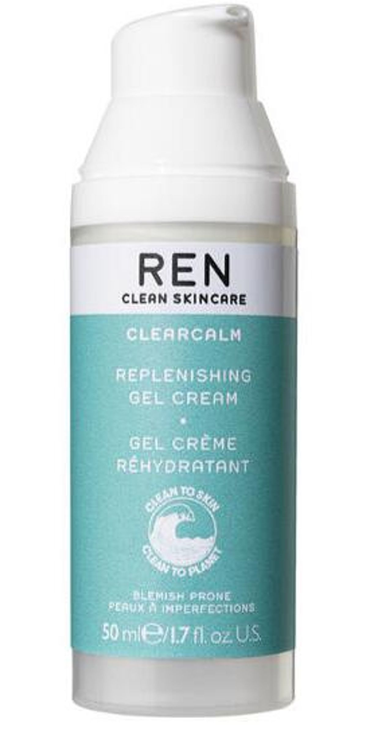 REN Clean Skincare ClearCalm Replenishing Gel Cream, 50ml.