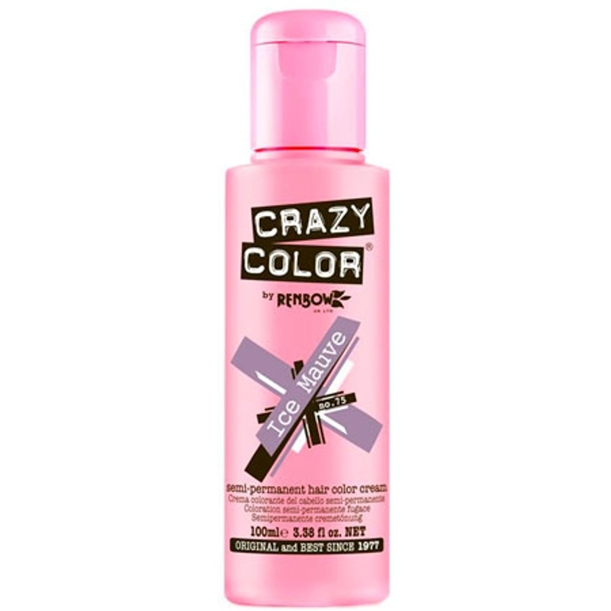 Renbow Crazy Color Semi-Permanent Hårfarve - 75 Ice Mauve