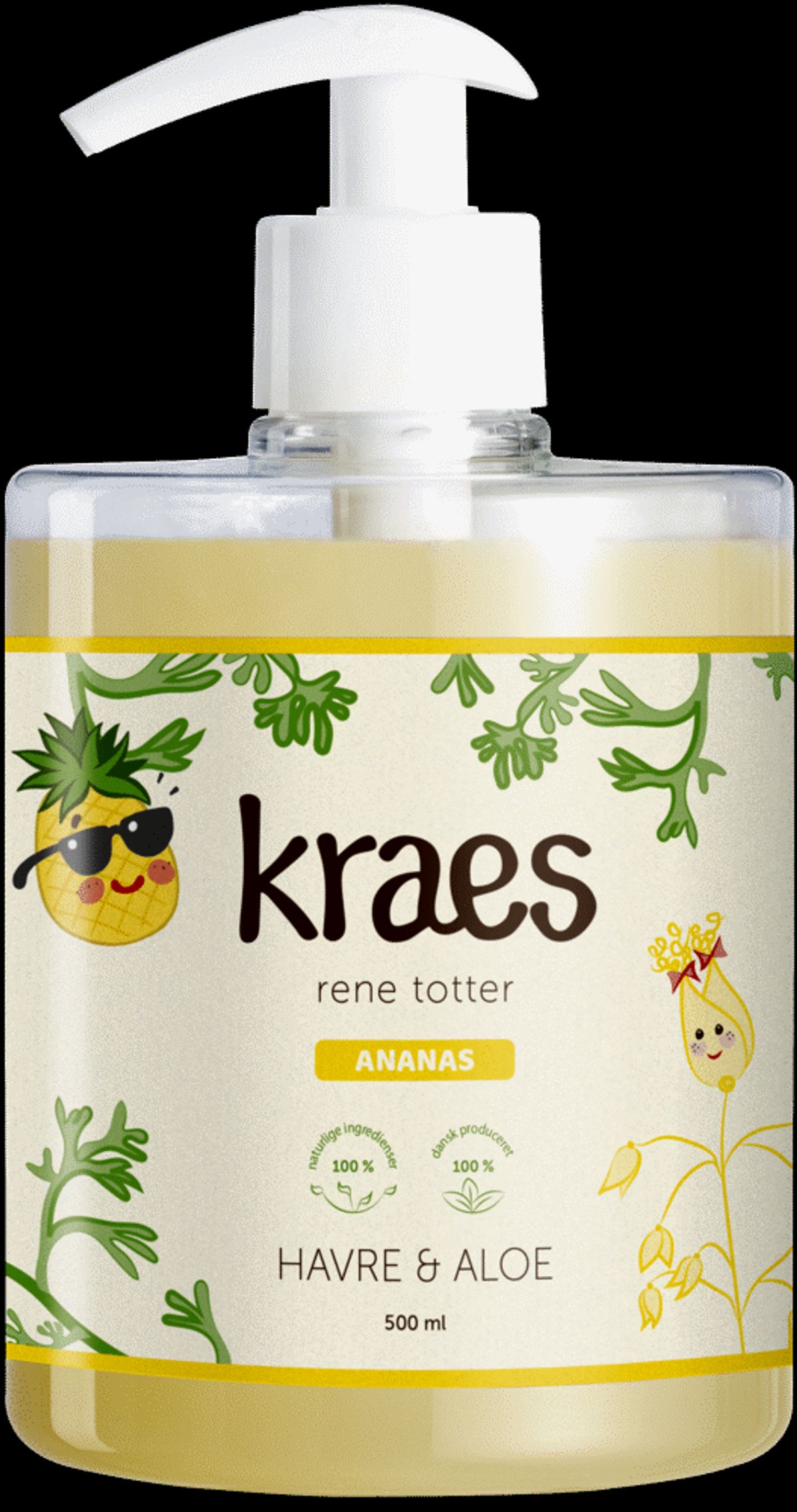 Rene totter shampoo med ananasduft - 500 ml