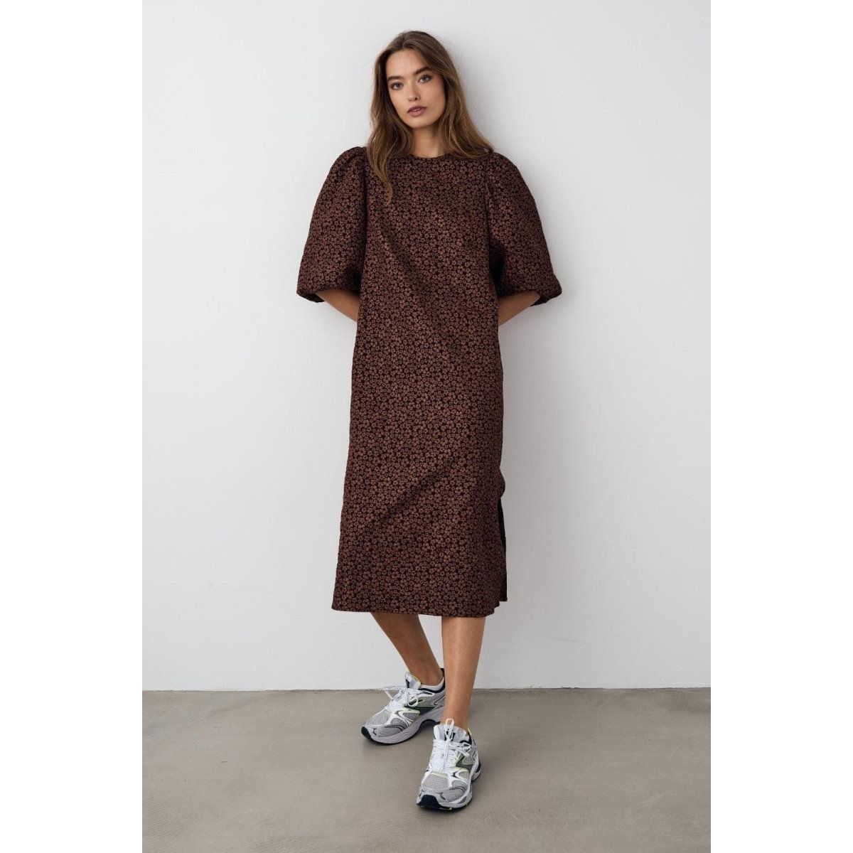 Reno Pastis Long Dress Chocolate L