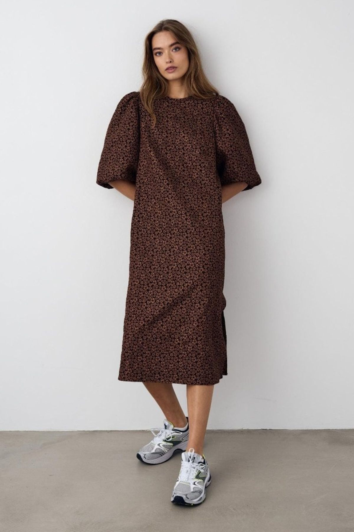 Reno Pastis Long Dress Chocolate XL