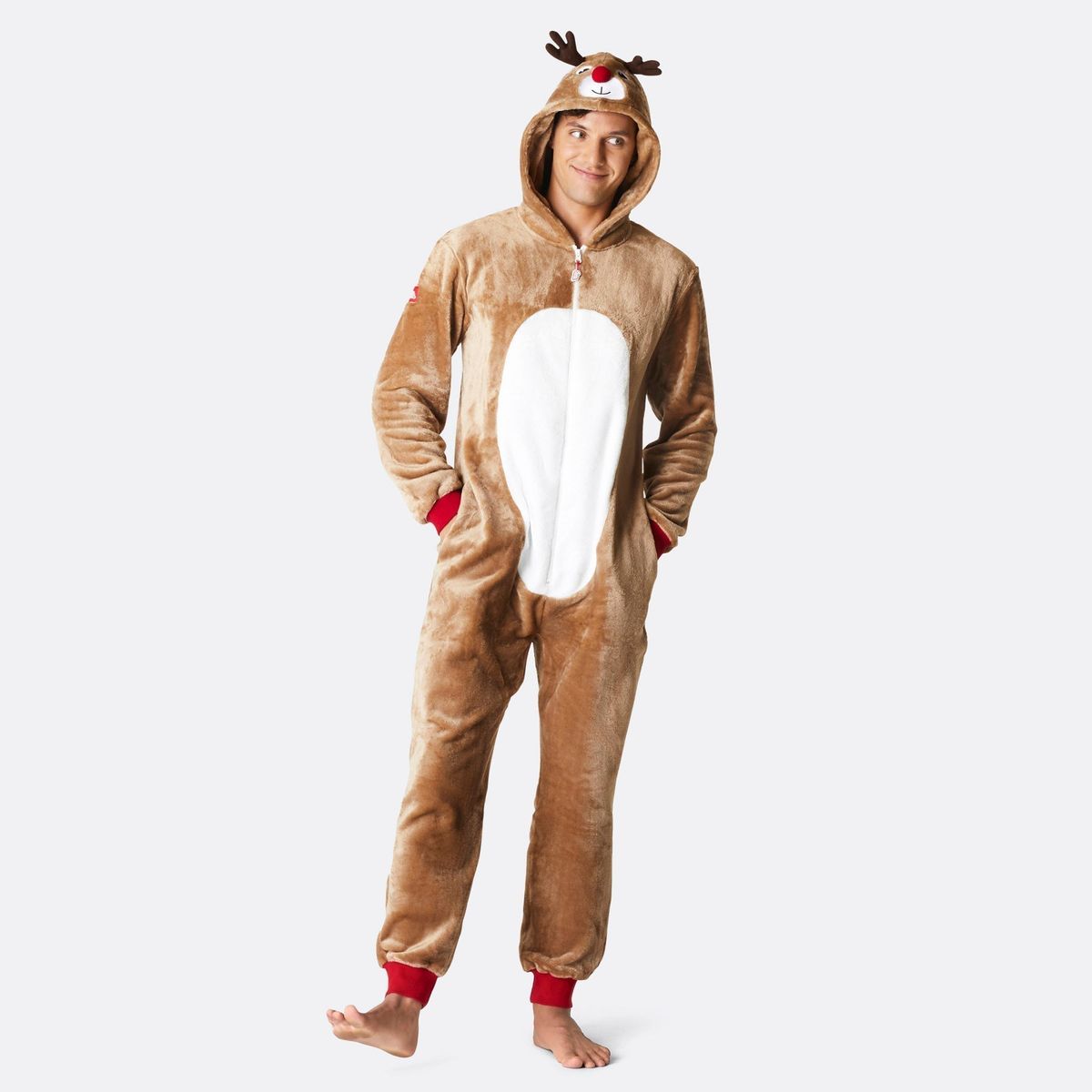 Rensdyr Onesie Herre