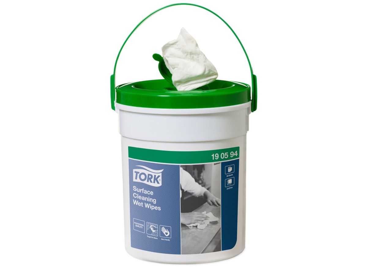 Renseservietter Tork W15 190594 Wet Wipe Overflader 4x58 stk