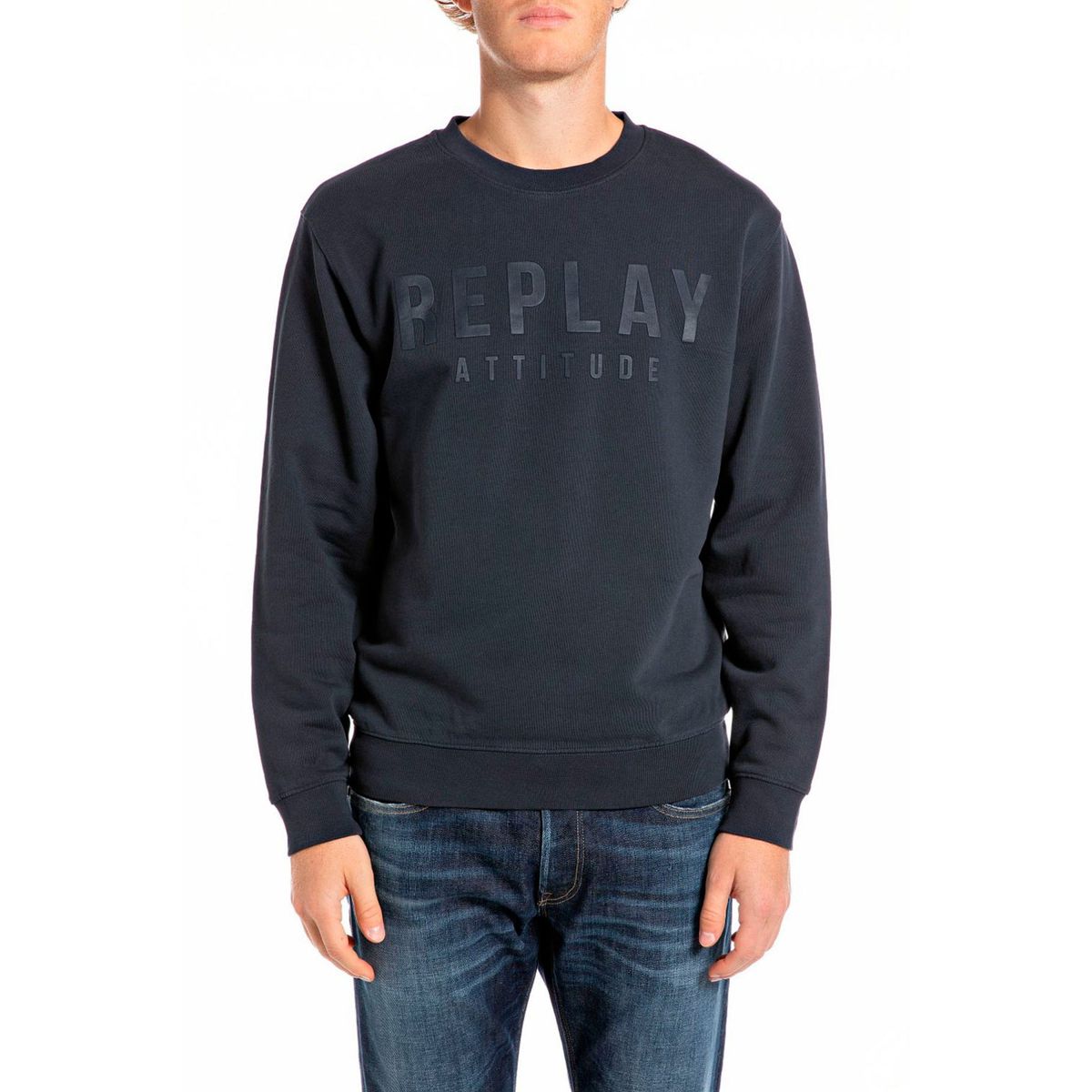 Replay Crew Neck Logo