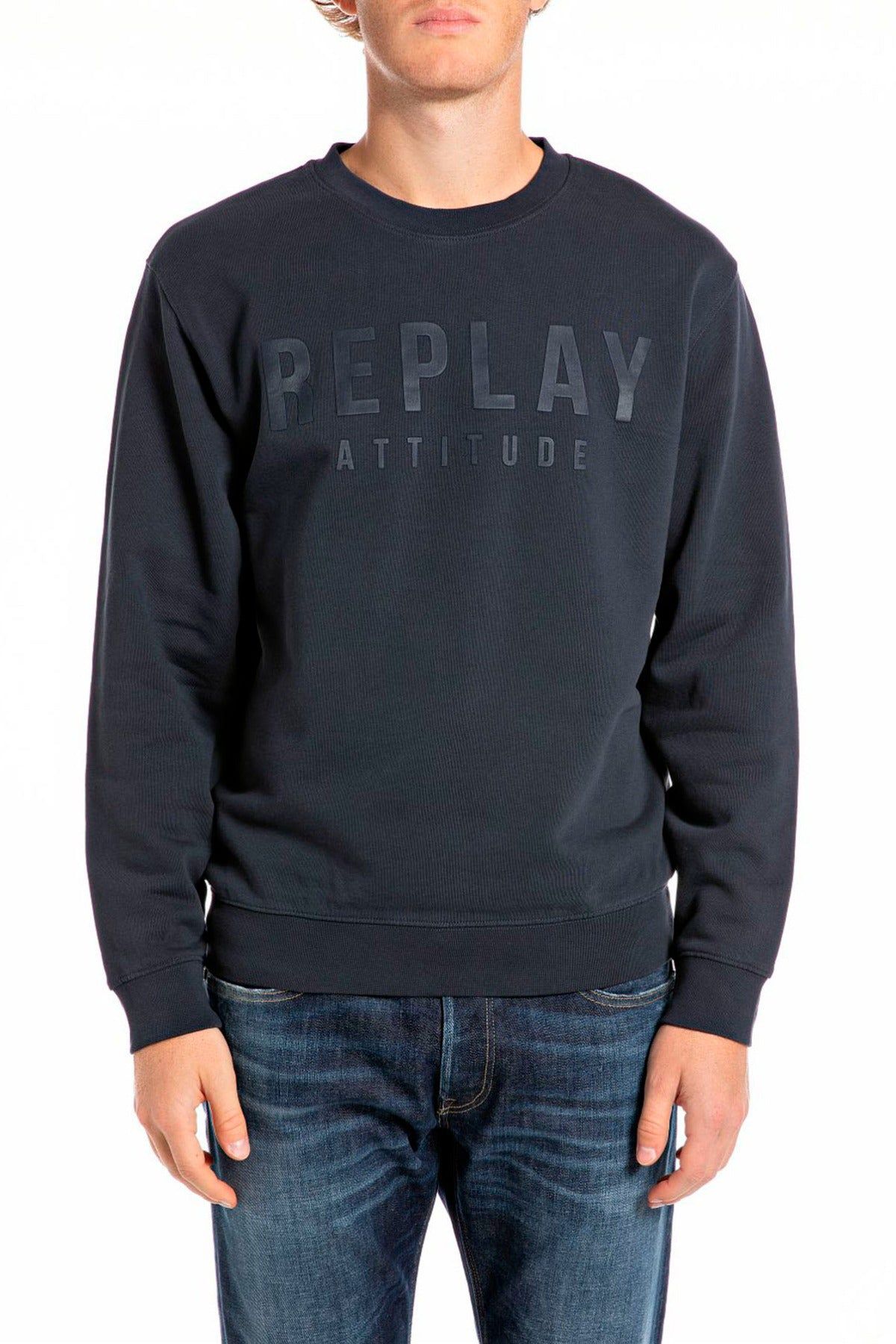 Replay Crew Neck Logo