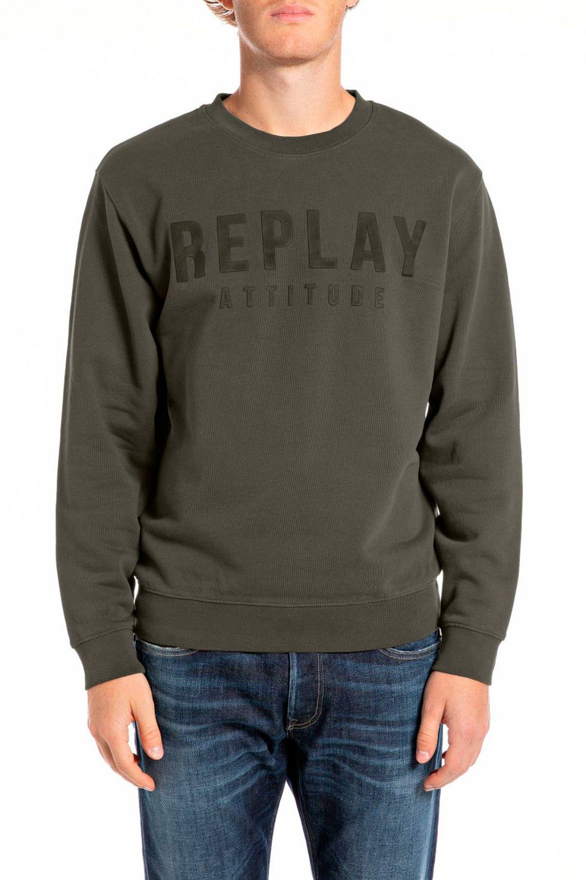 Replay Crew Neck Logo