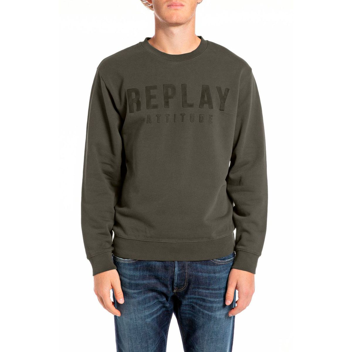 Replay Crew Neck Logo