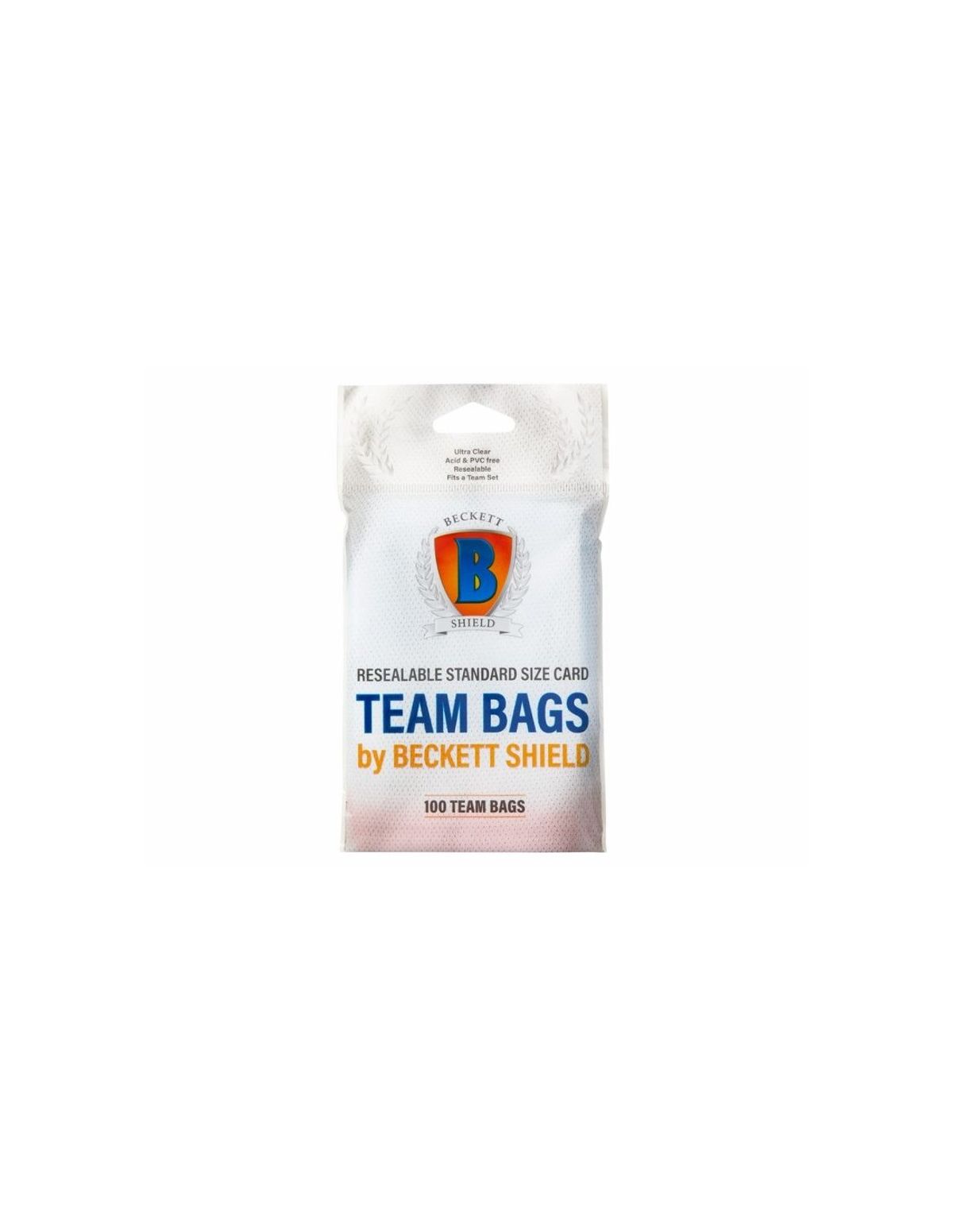 Resealable Standard size card team bags - 100stk. - Beckett Shield