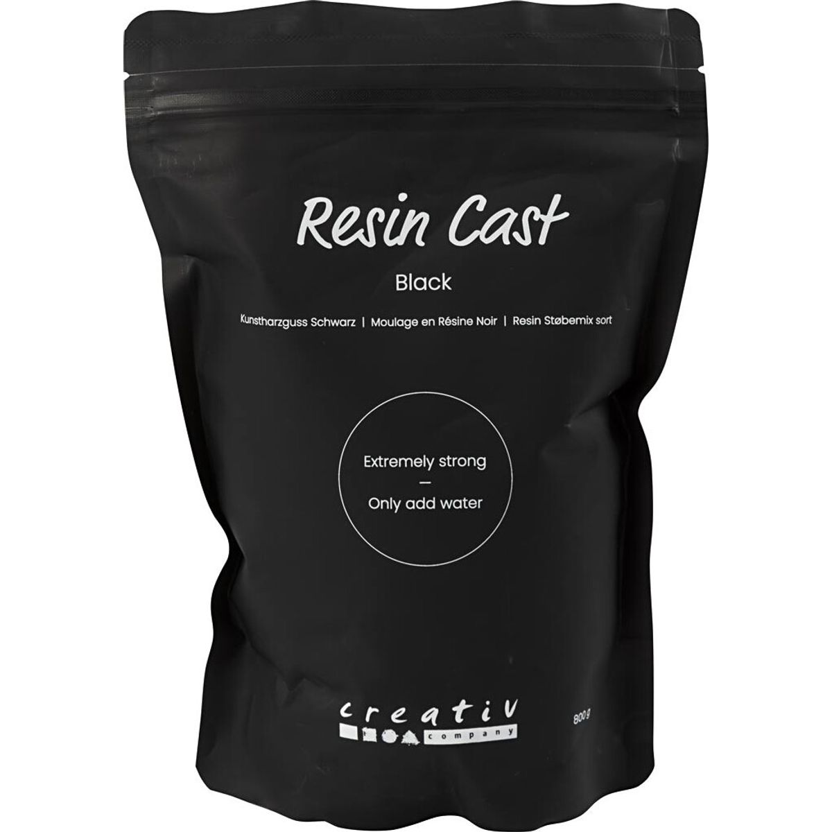 Resin Støbemix Sort - Sort - 800g