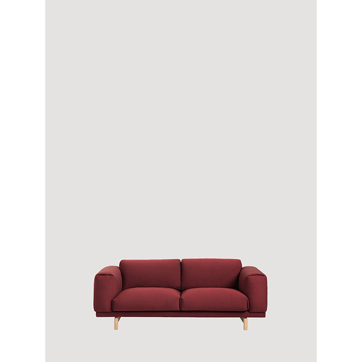 Rest 2 pers. sofa fra Muuto (Red / Rime 591, Grå)