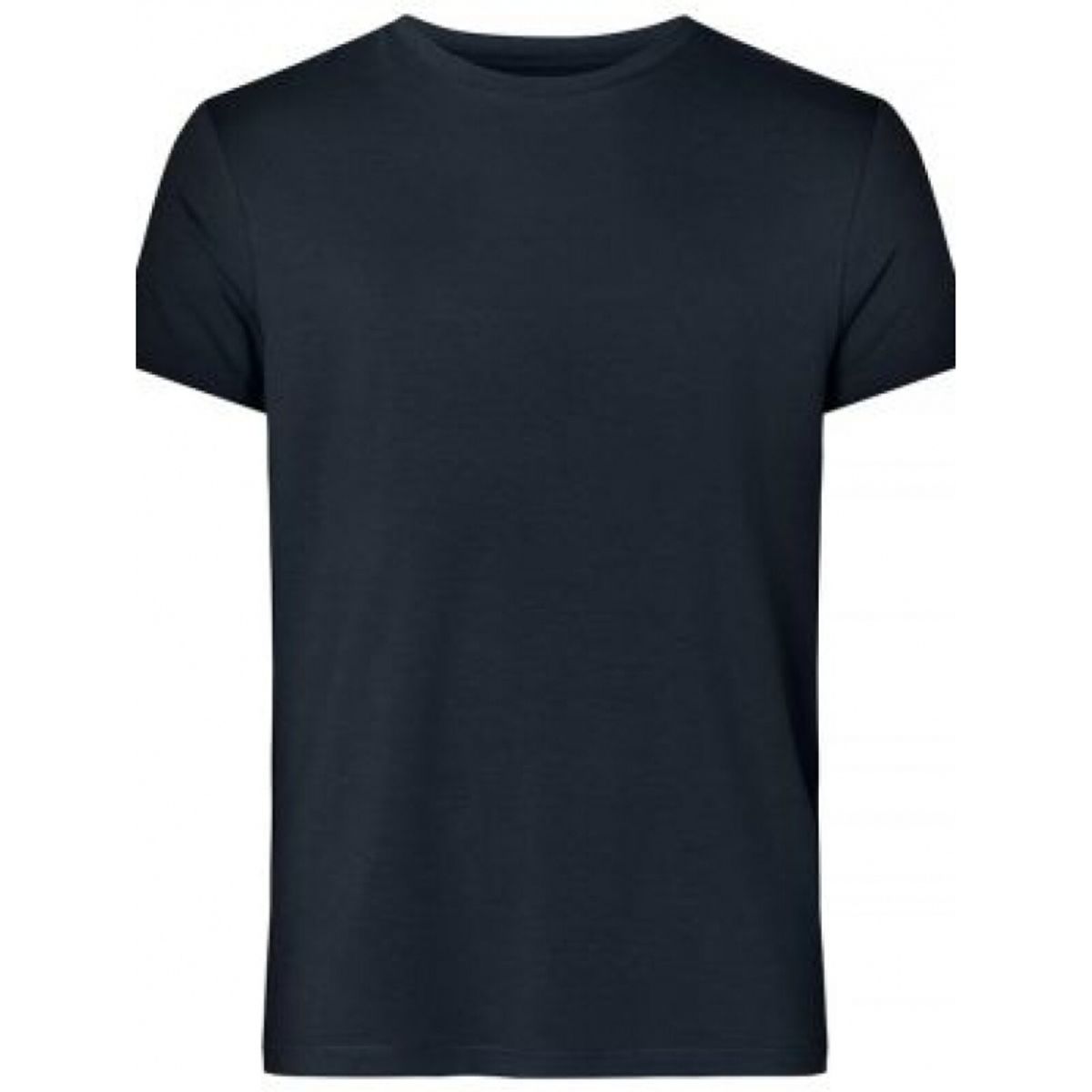 RESTERÃDS bambus T-shirt i navy med rund hals til herre