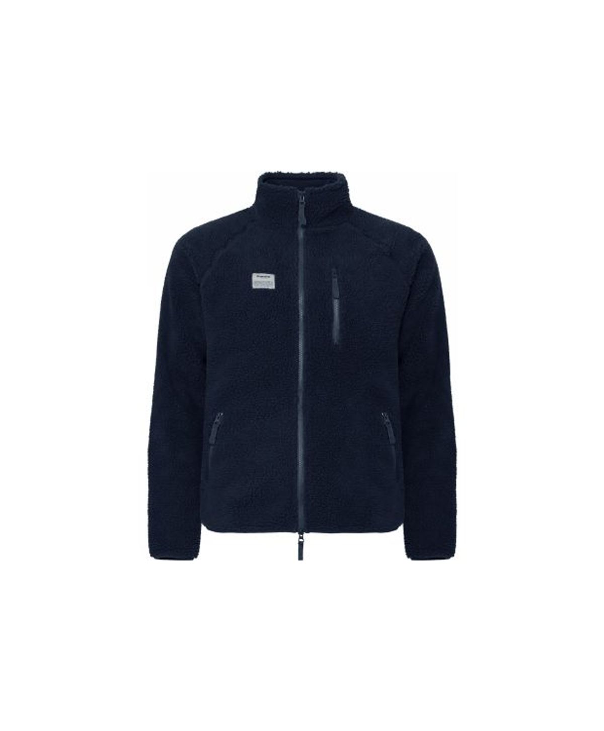 RESTERÃDS fleece jakke med polyester i navy til herre