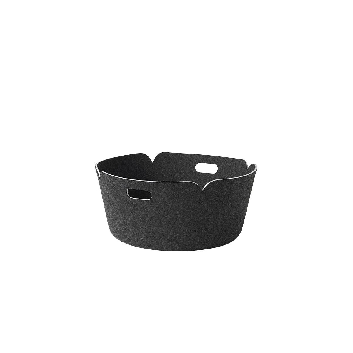 Restore Round Basket fra Muuto (Black melange)