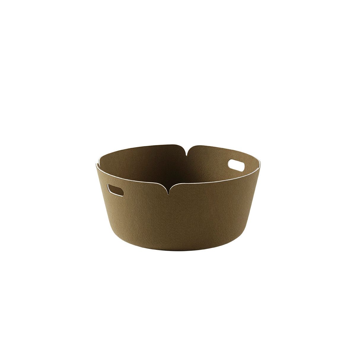 Restore Round Basket fra Muuto (Brown Green)