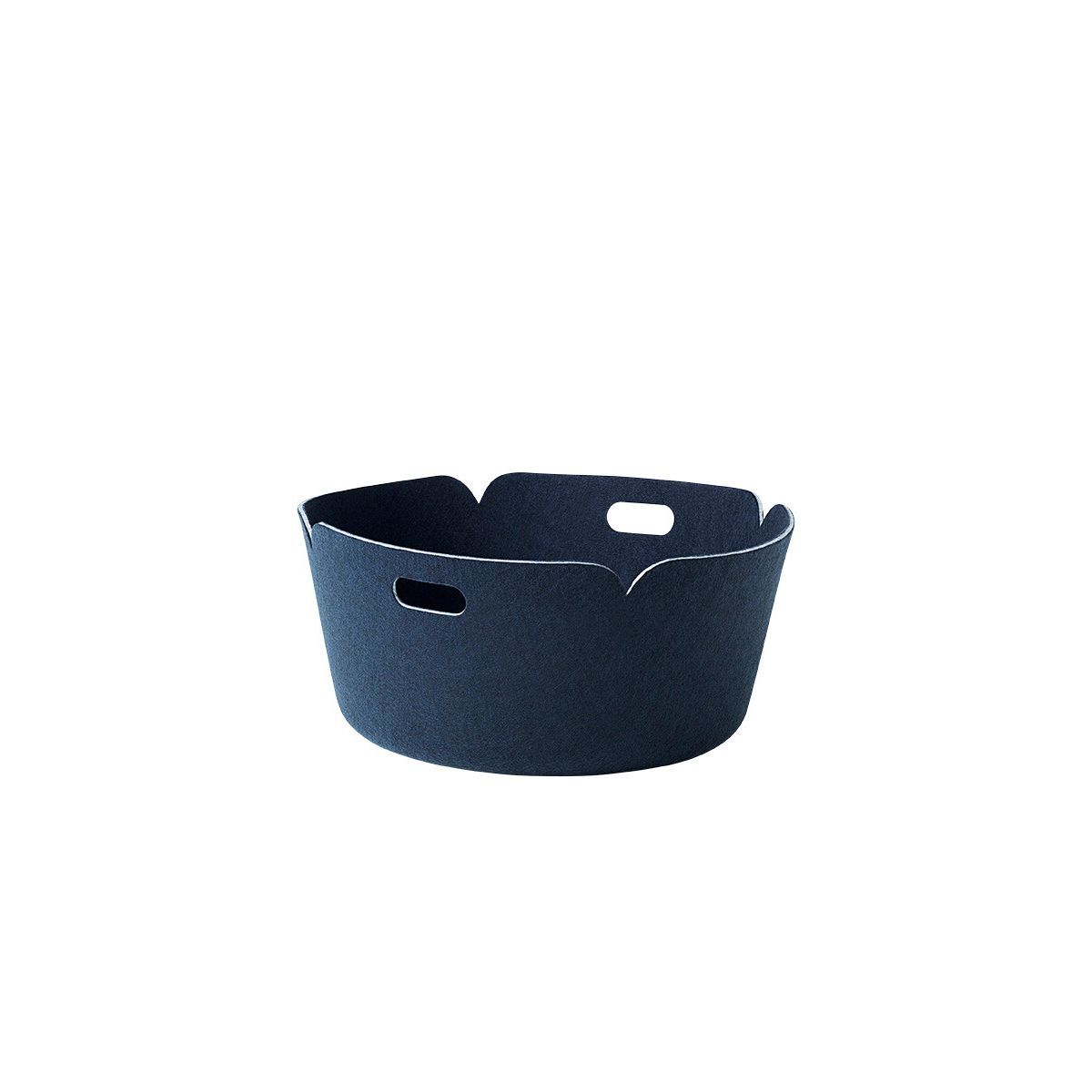 Restore Round Basket fra Muuto (Midnight Blue)