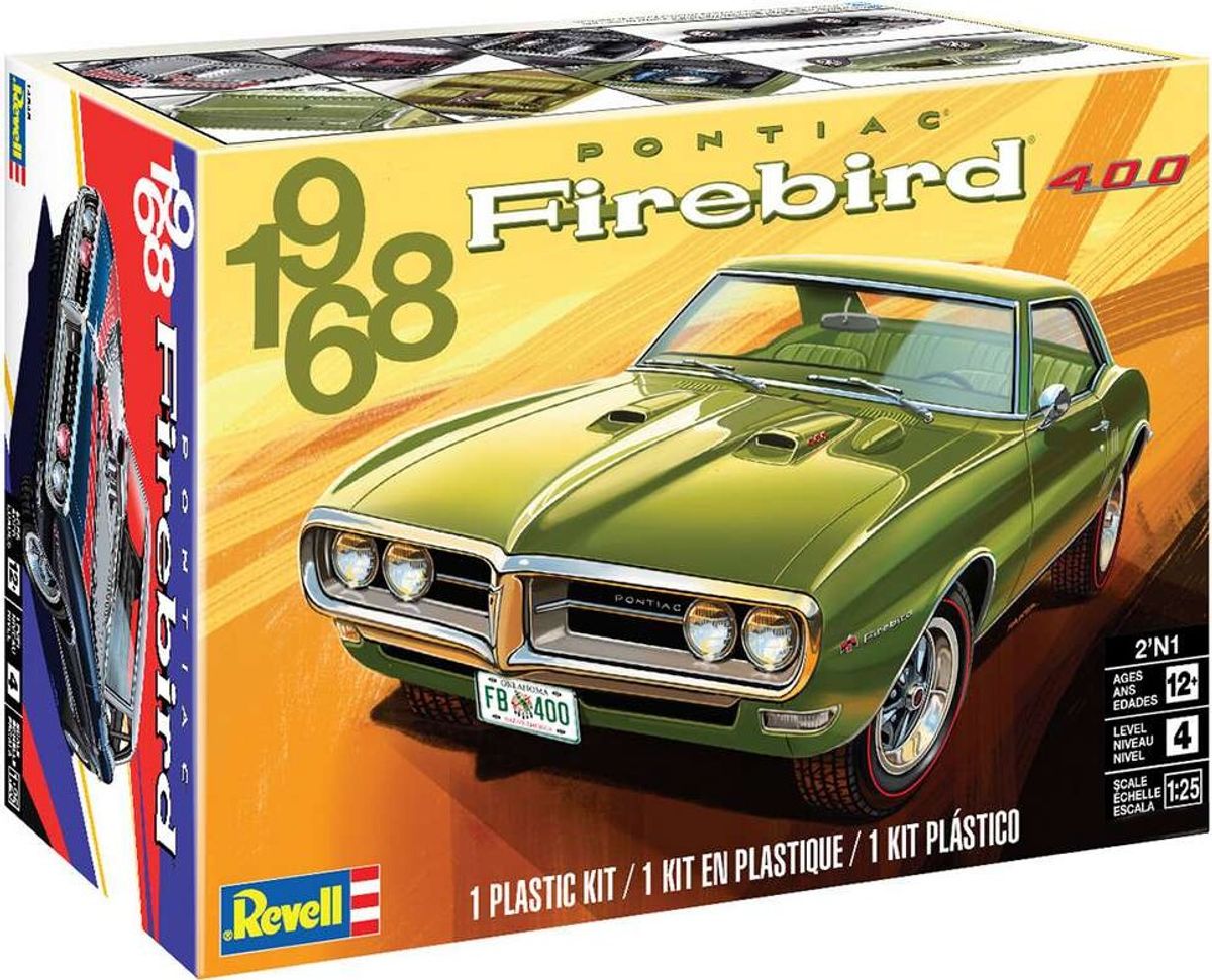 Revell - 1968 Pontiac Firebird 400 Modelbil - 1:25 - 14545