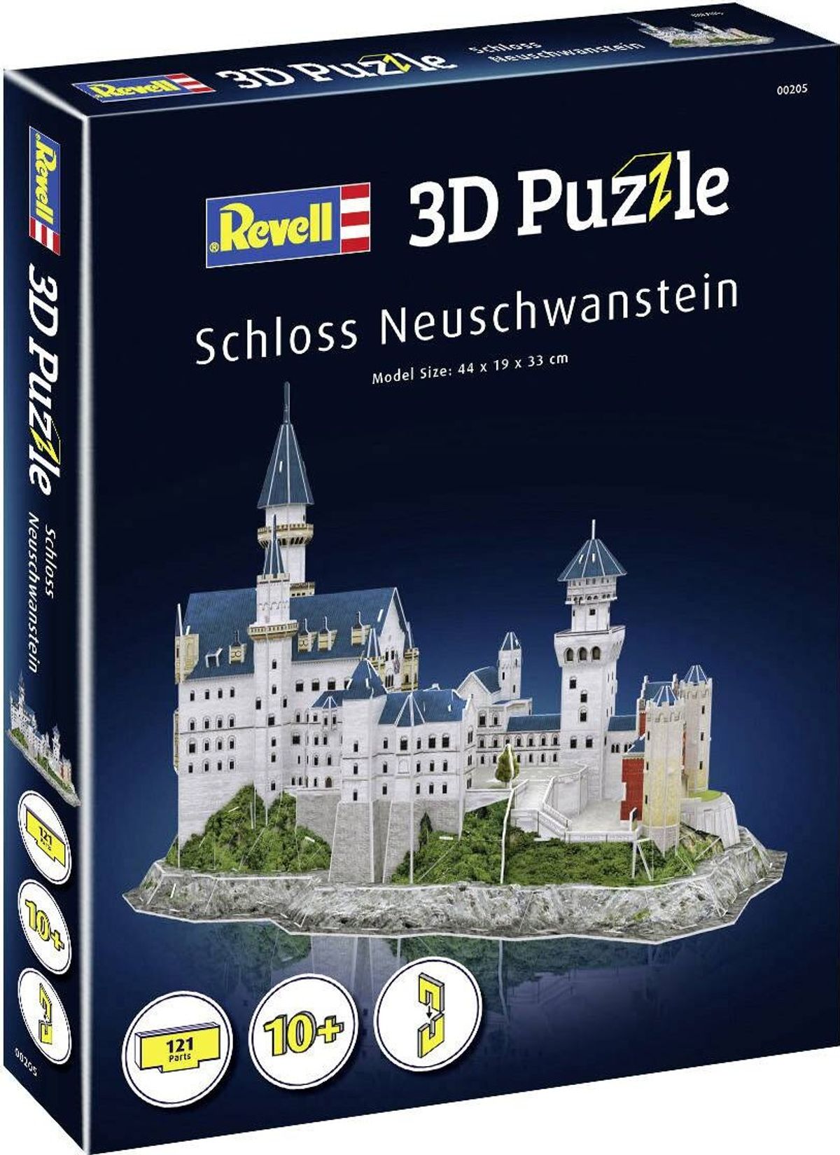 Revell 3d Puzzle - Neuschwanstein Slot - 121 Brikker - 44 Cm