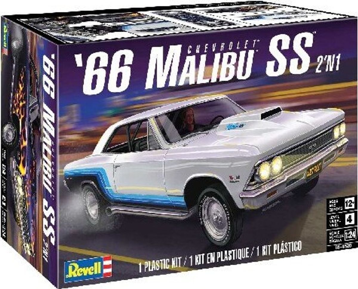 Revell - '66 Chevrolet Malibu Ss Bil Byggesæt - 1:24 - 14520