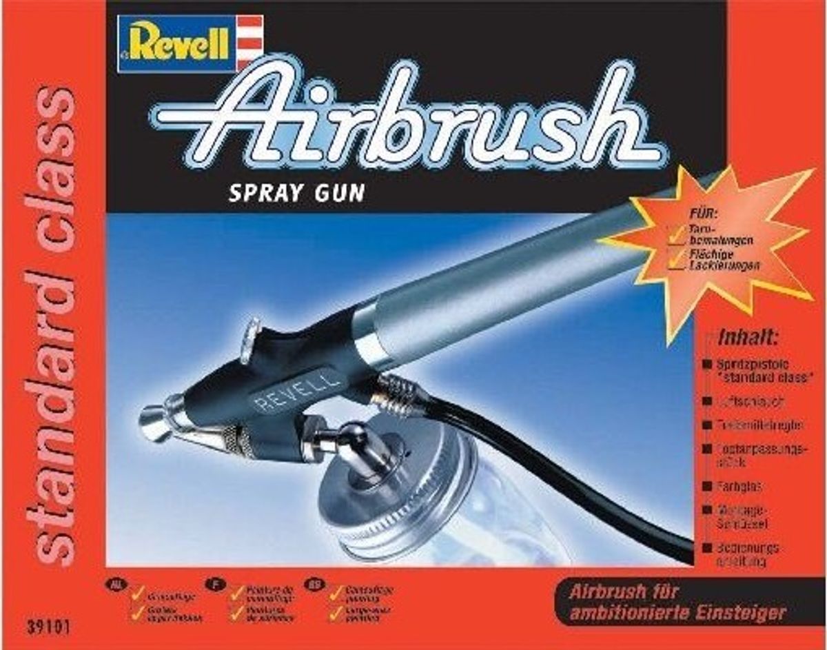 Revell - Airbrush Sæt Til Hobby - Standard Class - 39101