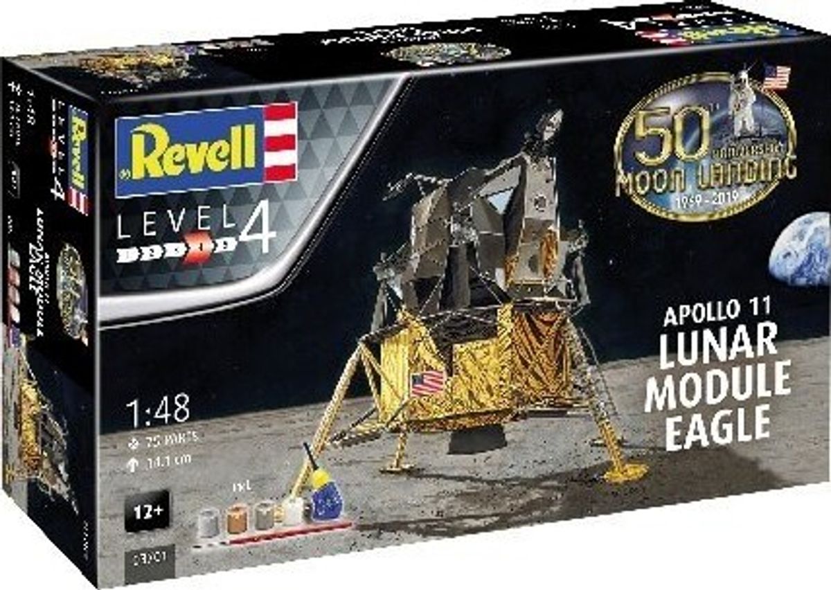 Revell - Apollo 11 Lunar Module Eagle Byggesæt - 1:48 - Level 4 - 03701