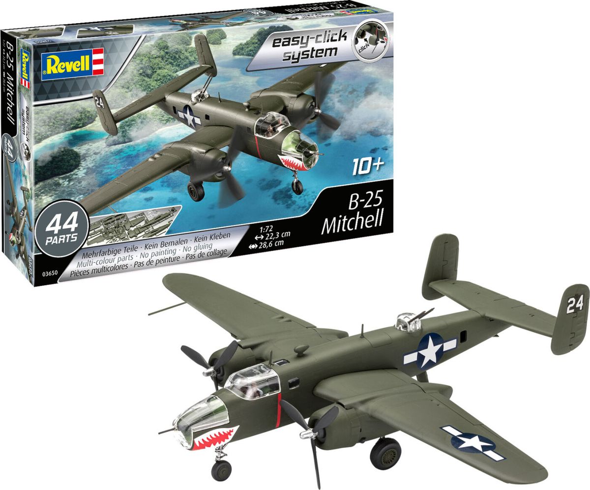 Revell - B-25 Mitchell Easy-click-system Fly Byggesæt - 03650