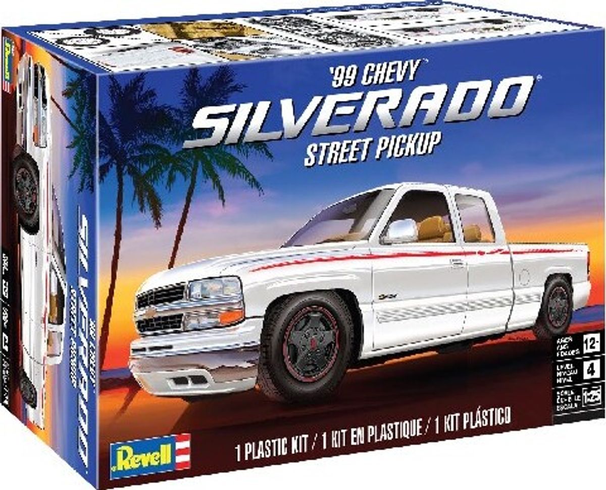 Revell - Chevy Silverado Pickup Byggesæt - 1:25 - Level 4 - 14538