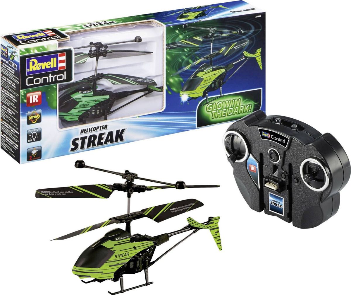 Revell Control - Helicopter Streak - Glow In The Dark - 18 Cm