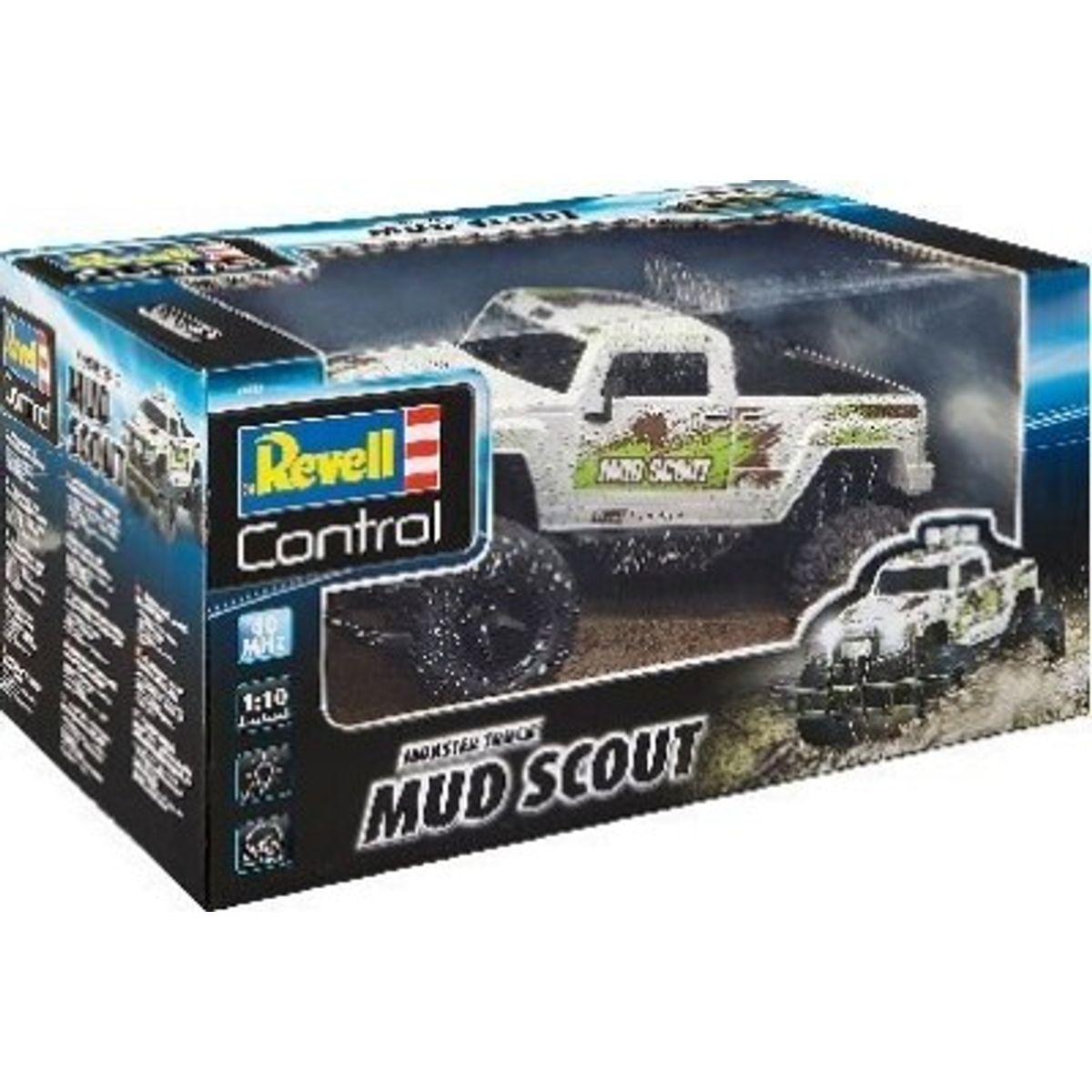 Revell Control - Mud Scout Fjernstyret Monster Truck - 1:10 - Hvid