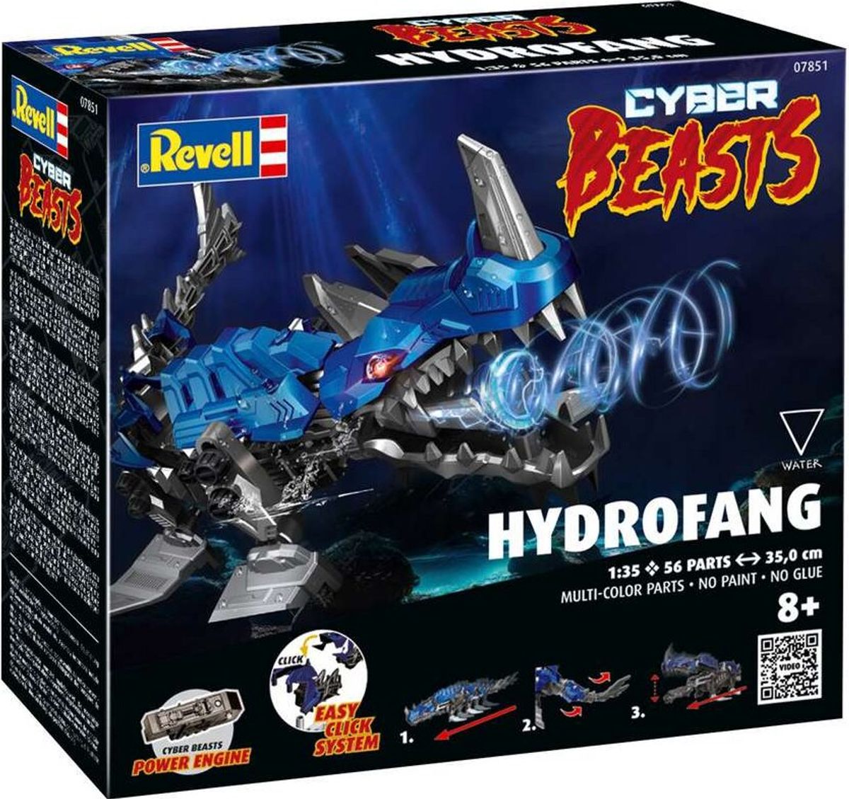 Revell - Cyberbeasts Hydrofang - 1:35 - 07851