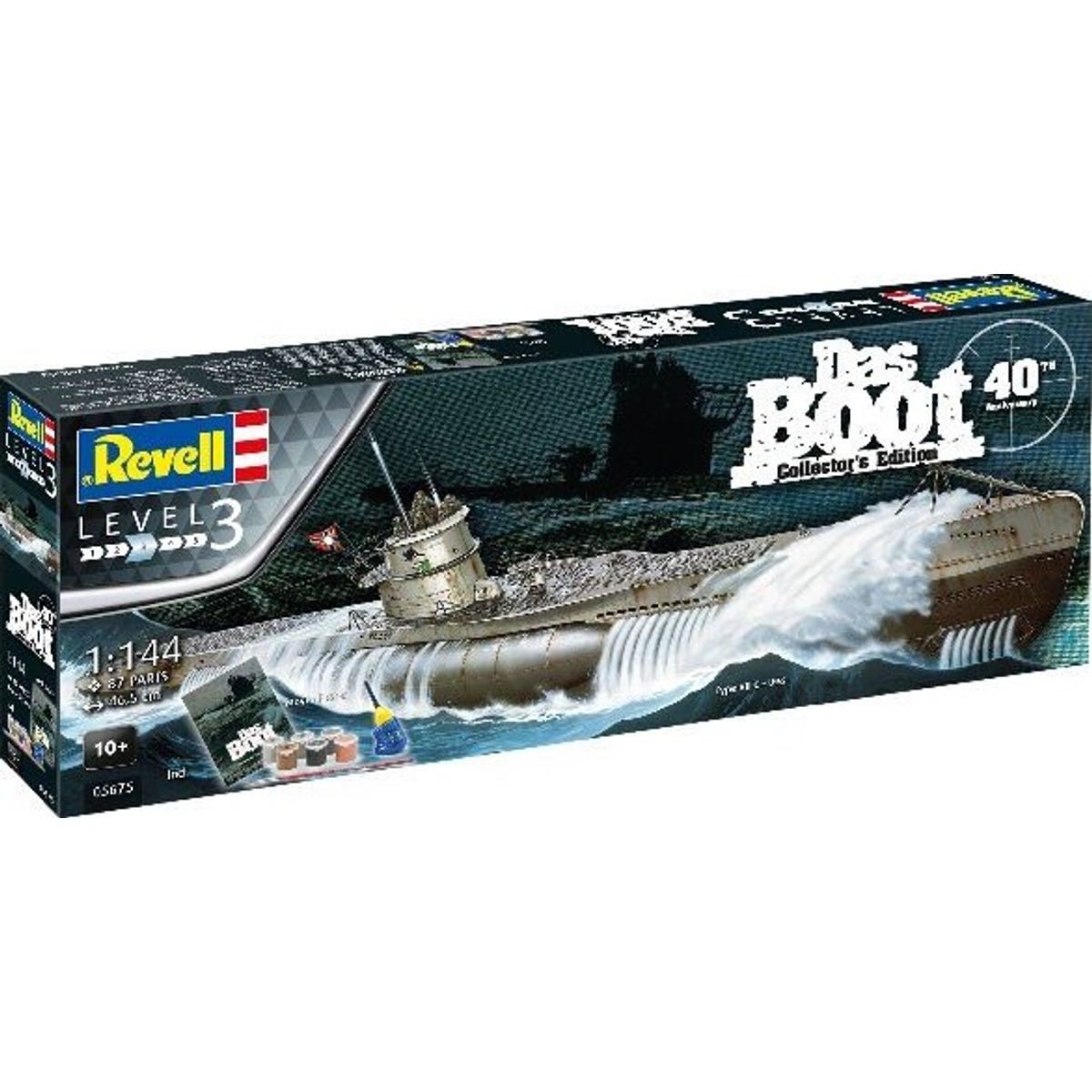 Revell - Das Boot Skib Byggesæt - 1:144 - Level 3 - Collectors Edition - 05675