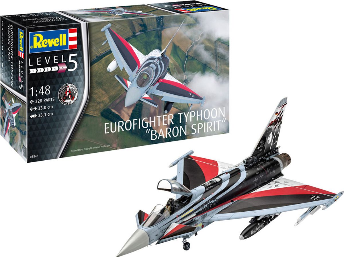 Revell - Eurofighter Typhoon Baron Spirit Modelfly Byggesæt - 1:48 - Level 5 - 03848